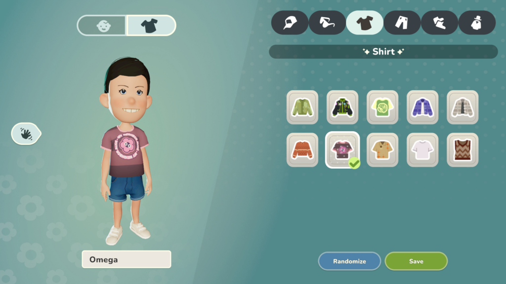 There are many options to customize your avatar.