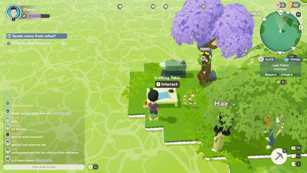 Use your crafting table to craft the seed dispenser.